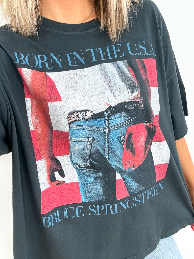 Bruce Springsteen Born in the USA Tee - Vintage Black - One Size