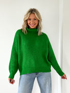 Ashley Turtleneck Sweater- Fern