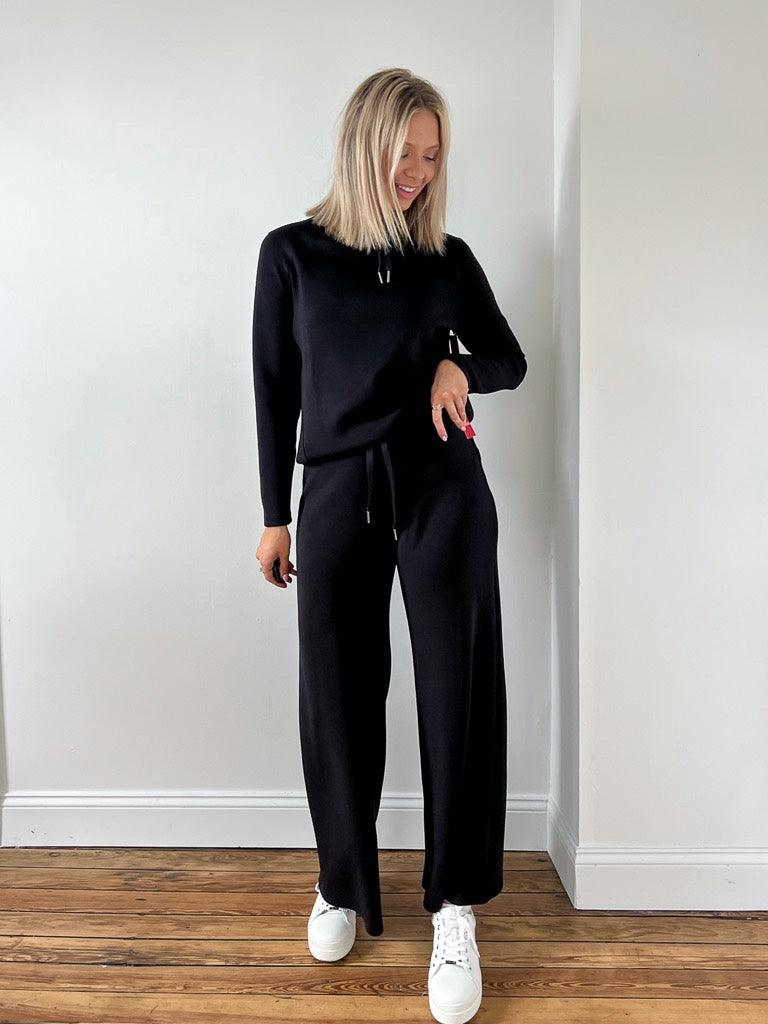 Spanx AirEssentials Wide Leg Pant In Black