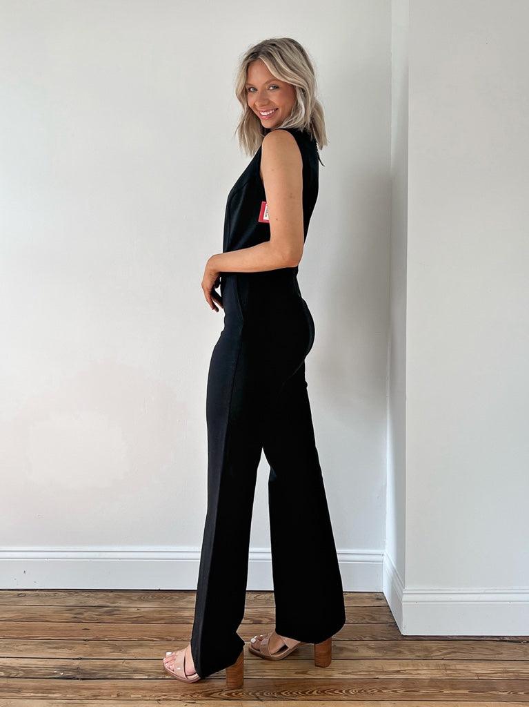 SPANX - The Perfect Sleeveless Jumpsuit - Black - Flutter
