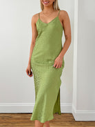 Colette Slip Dress-Green