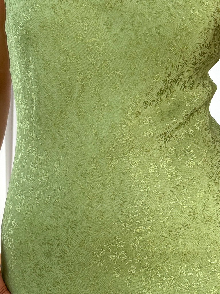 Colette Slip Dress-Green