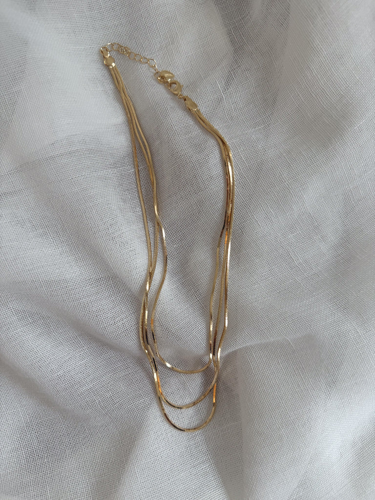 Layer Necklace-Gold