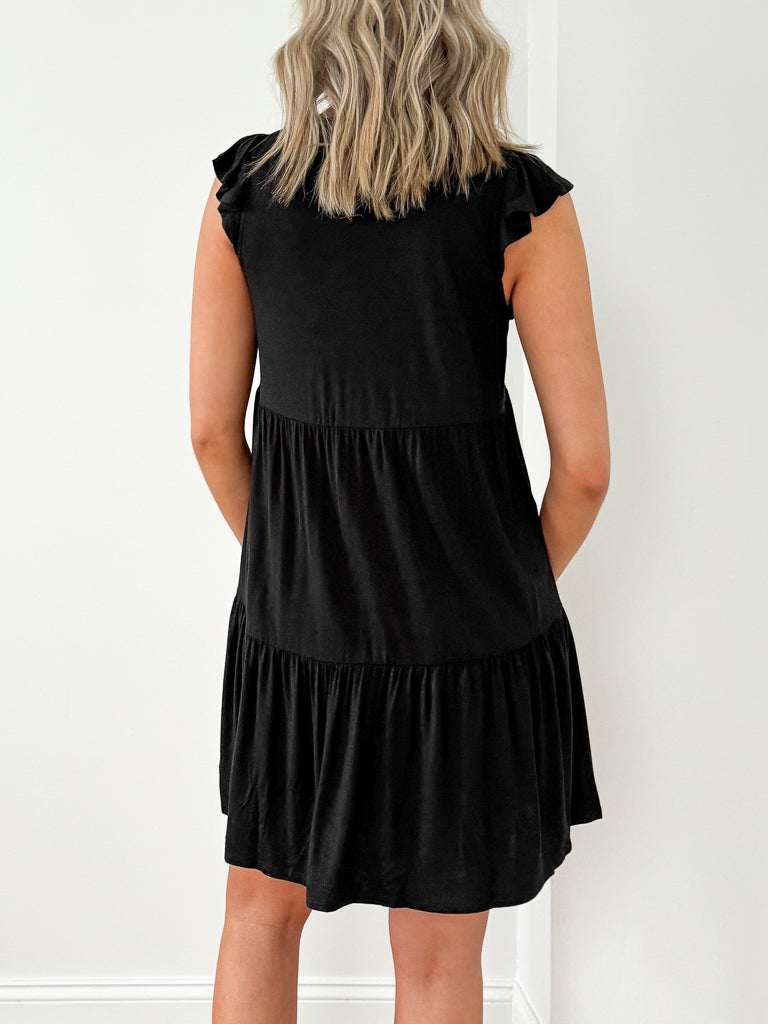 Joan Sleeveless Dress-Black