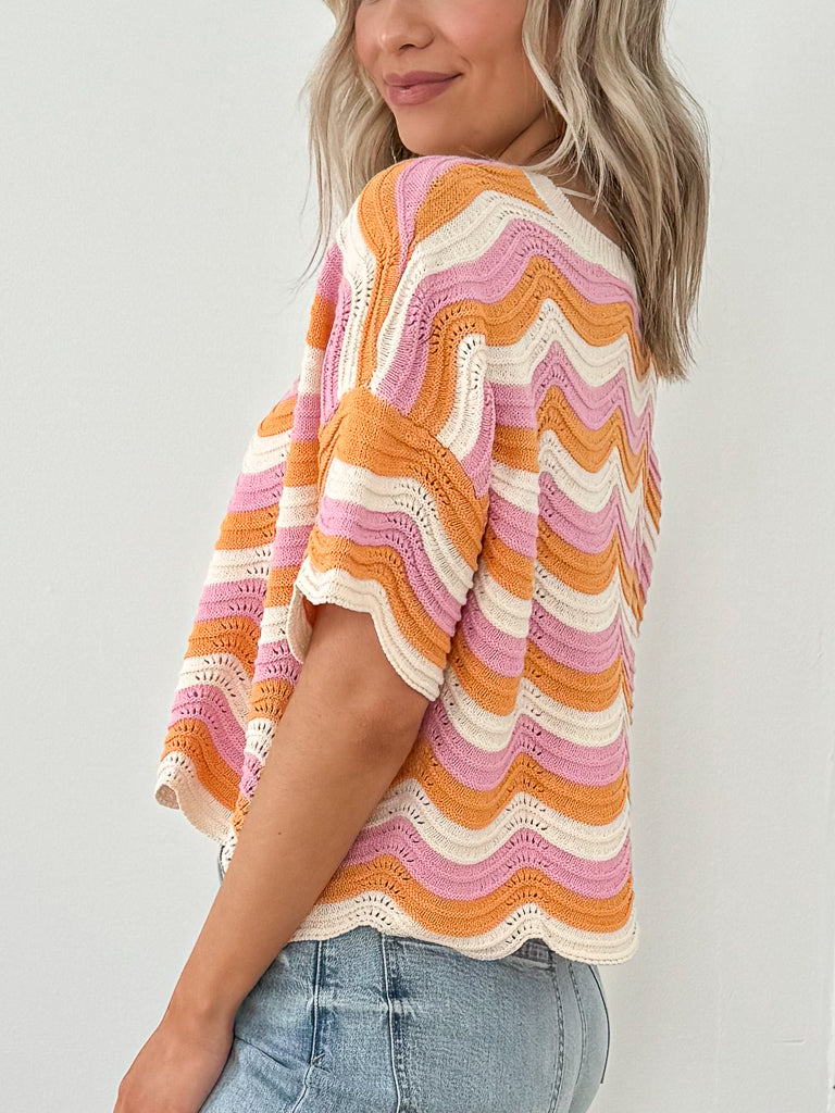Make Waves Sweater - Catching Sun