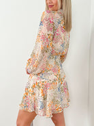 Zinnia Wrap Dress-Floral