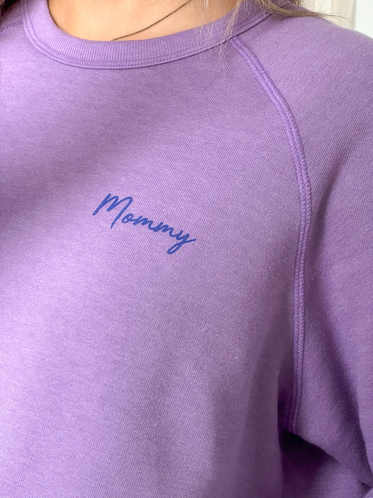 Mommy/Daughter Reversible Sweatshirt-Blooming Lilac