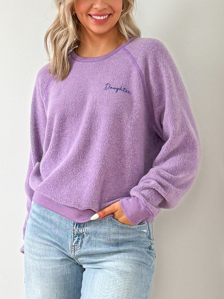 Mommy/Daughter Reversible Sweatshirt-Blooming Lilac