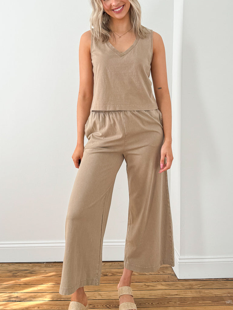 Scout Cotton Jersey Pant-Iced Coffee