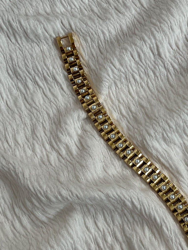 Perla Rolly Bracelet-Gold