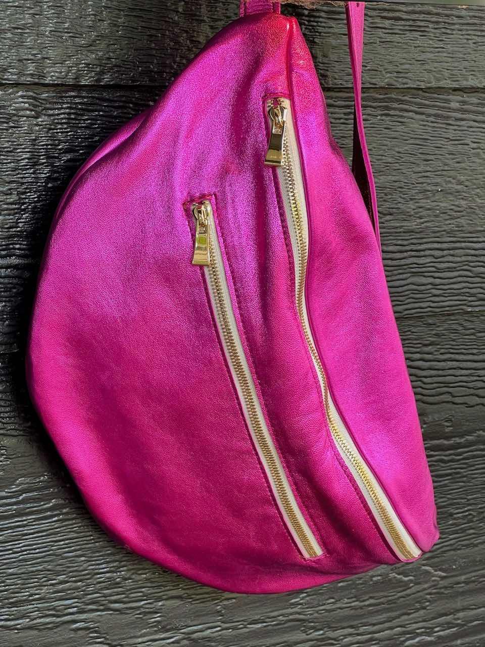 The Flutter Sling Handbag - Pink Foil - Flutter