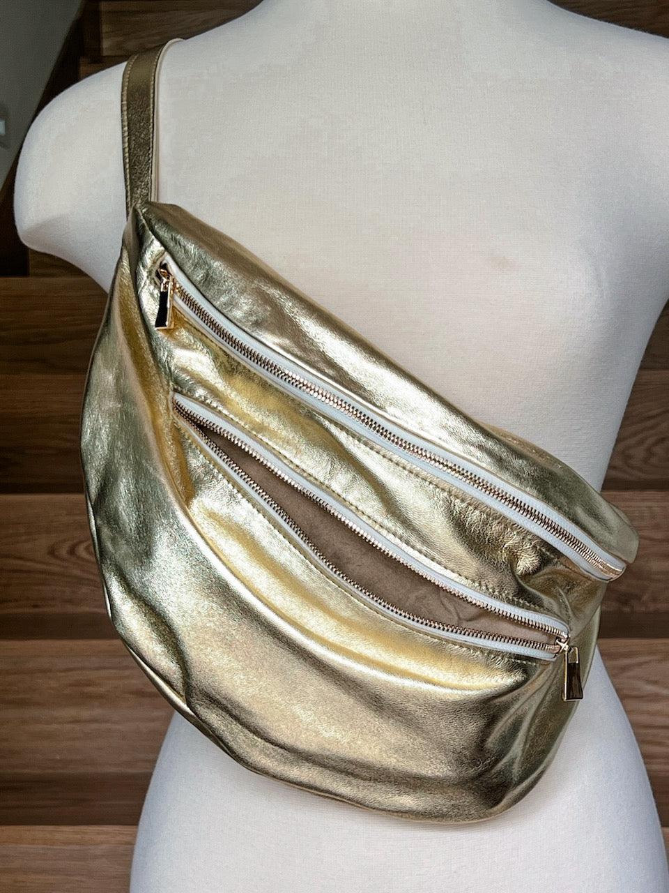 The Flutter Sling Handbag - Gold Foil - Flutter