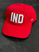 IND Hat - Red w/ White