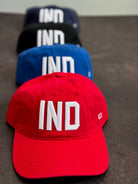 IND Hat - Red w/ White and color options