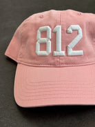 812 Hat - Pink w/ White