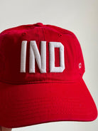 IND Hat - Red w/ White