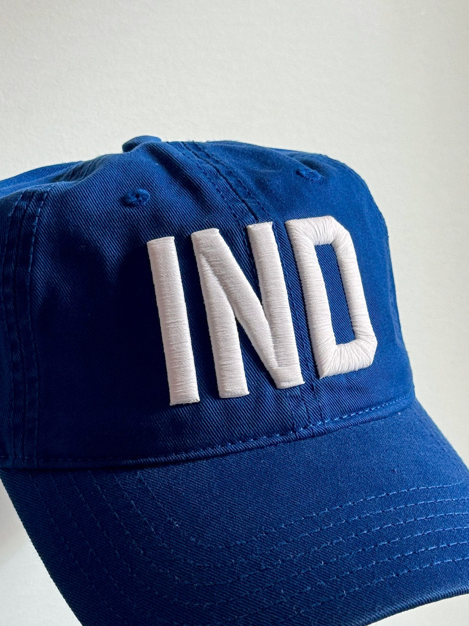 IND Hat - Blue w/ White