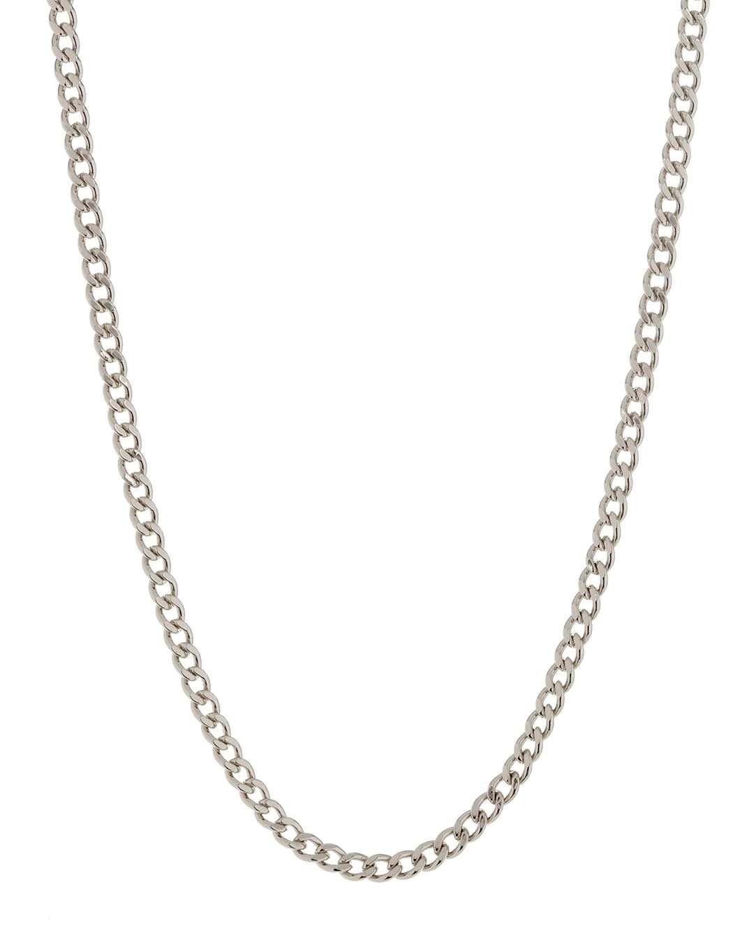 The Classique Skinny Curb Chain (5mm) - Silver - Flutter