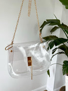 The Ginger Handbag - Clear/Gold - Flutter