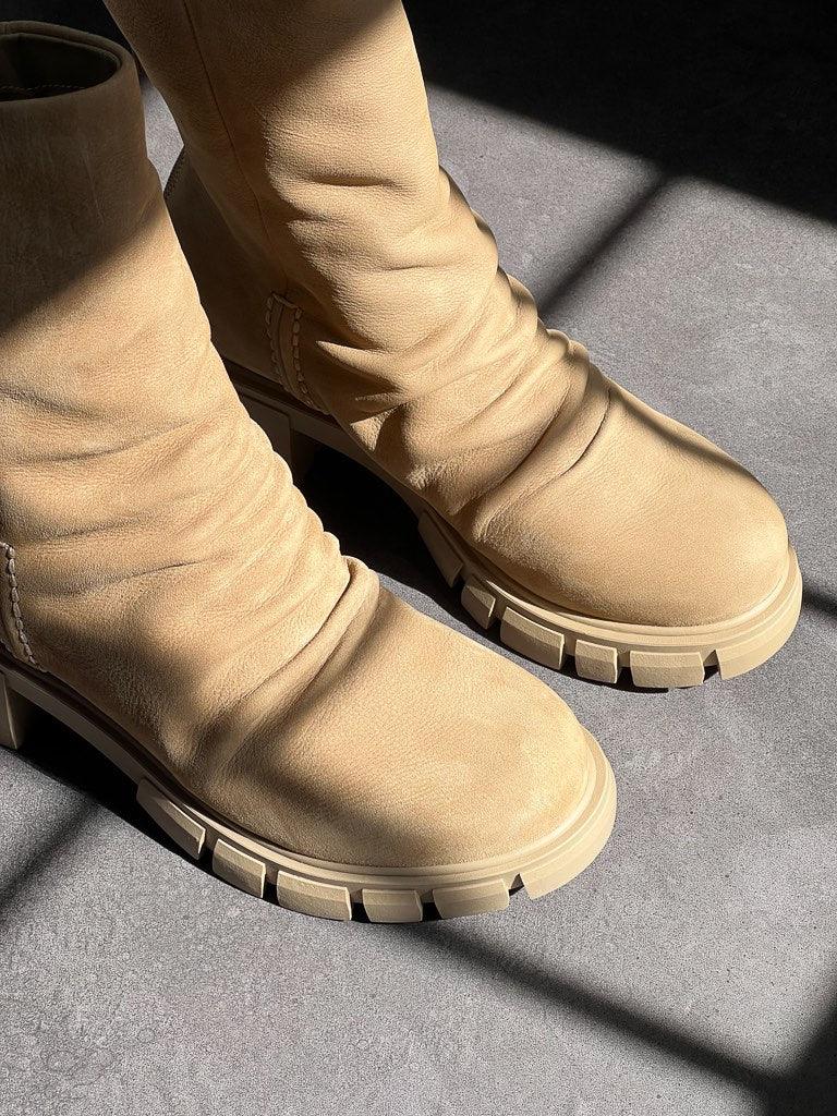 Naked Feet - Protocol Boots in Beige - Flutter