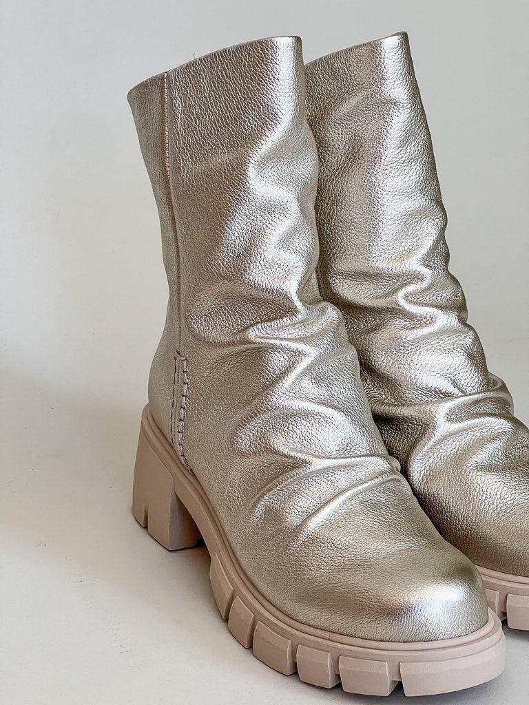Naked Feet - Protocol Boots in Gold - Flutter