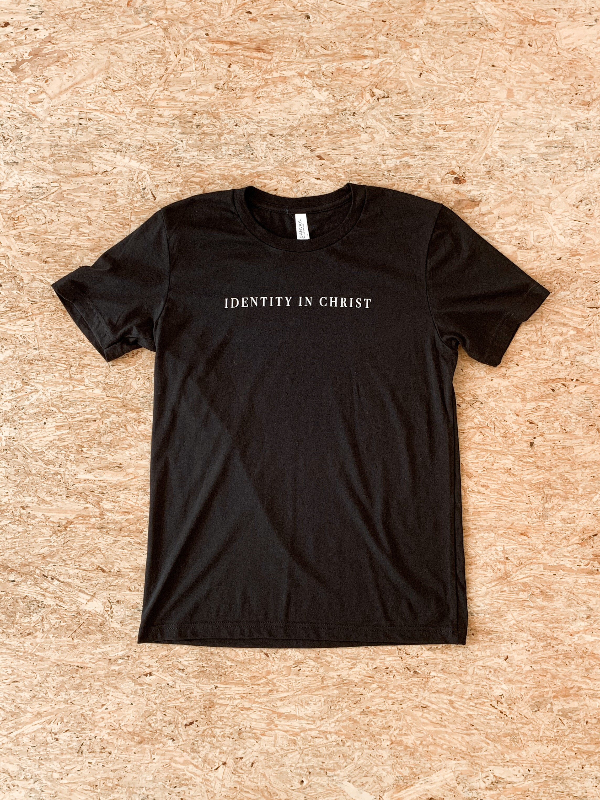 T-Shirt - Small Words - Identity in Christ - Black