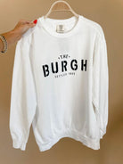 The Burgh Sweatshirt - White/Black - Flutter