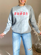 The Burgh Sweatshirt - Grey/Red - Flutter