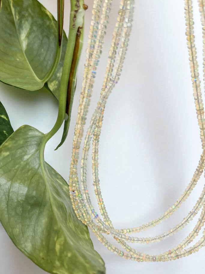 Opal Beaded Necklace - Flutter
