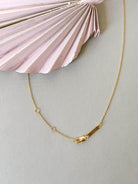 Initial Pave Necklace - Gold - Flutter