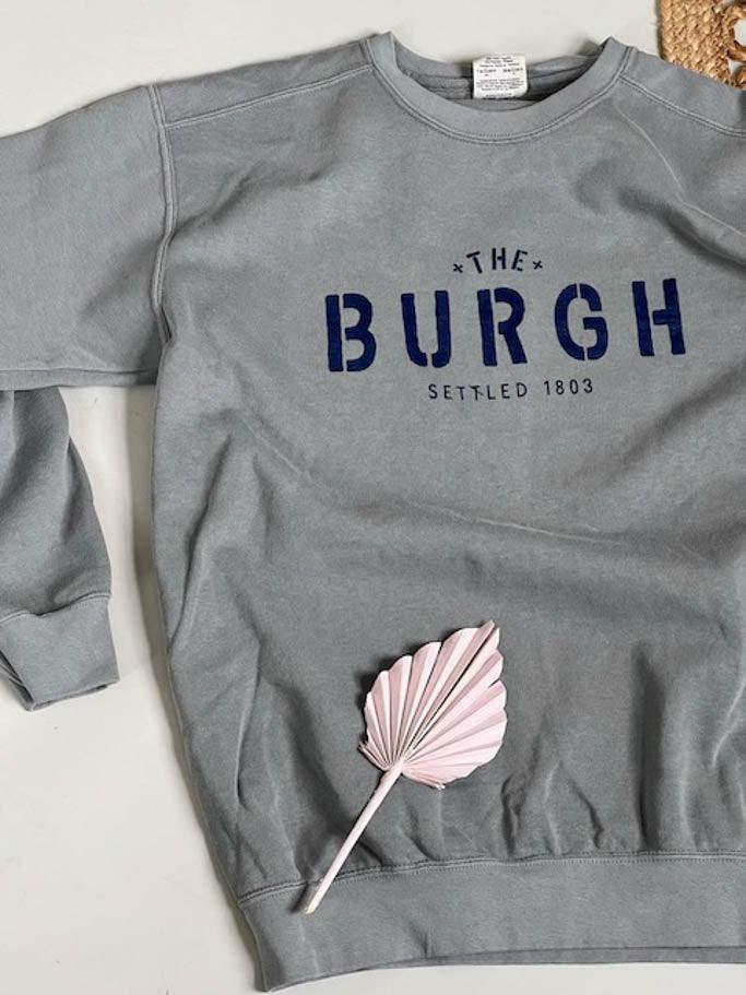 The Burgh Sweatshirt - Grey/Navy - Flutter