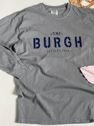 The Burgh Long Sleeve Tee - Grey/Navy - Flutter