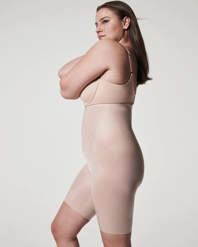 SPANX - Thinstincts 2.0 High Waisted Mid-Thigh Short - Champagne Beige