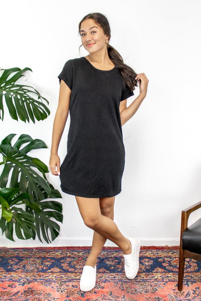 Joni Zepplin Mini Dress - Black - Flutter