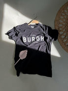 The Burgh Heavyweight Short Sleeve Tee - Black/White - Flutter