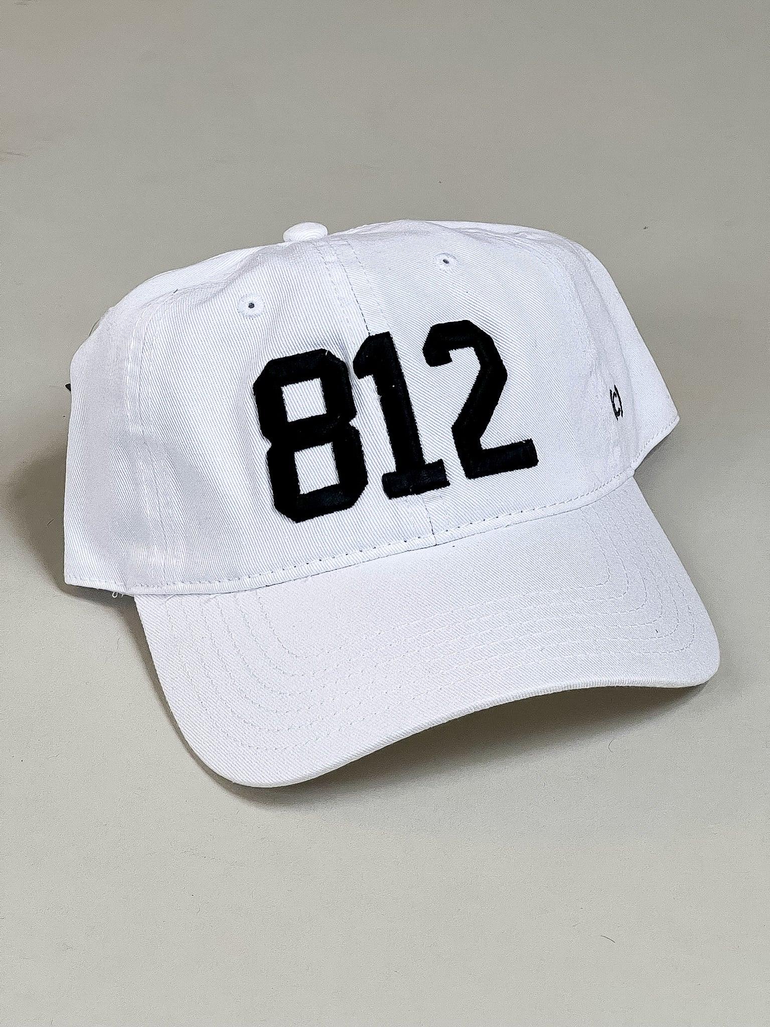 812 Hat - White w/ Black - Flutter