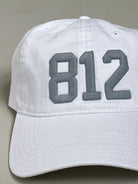 812 Hat - White w/ Grey - Flutter