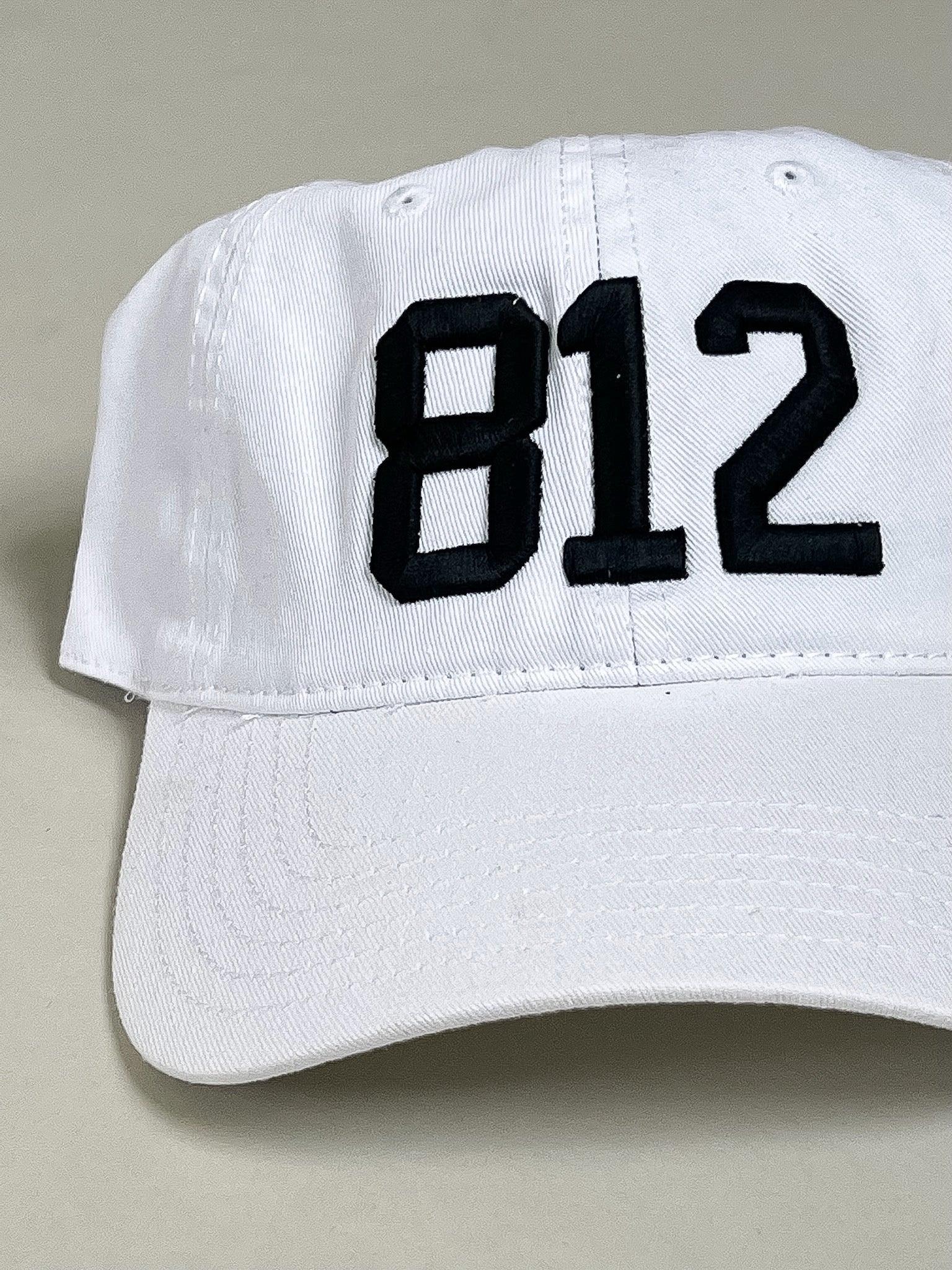 812 Hat - White w/ Black - Flutter