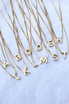 Kinsey Initial Slide Necklace - Gold Filled - Flutter