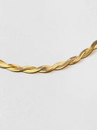 Braided Herringbone 18" Necklace - Gold - Flutter
