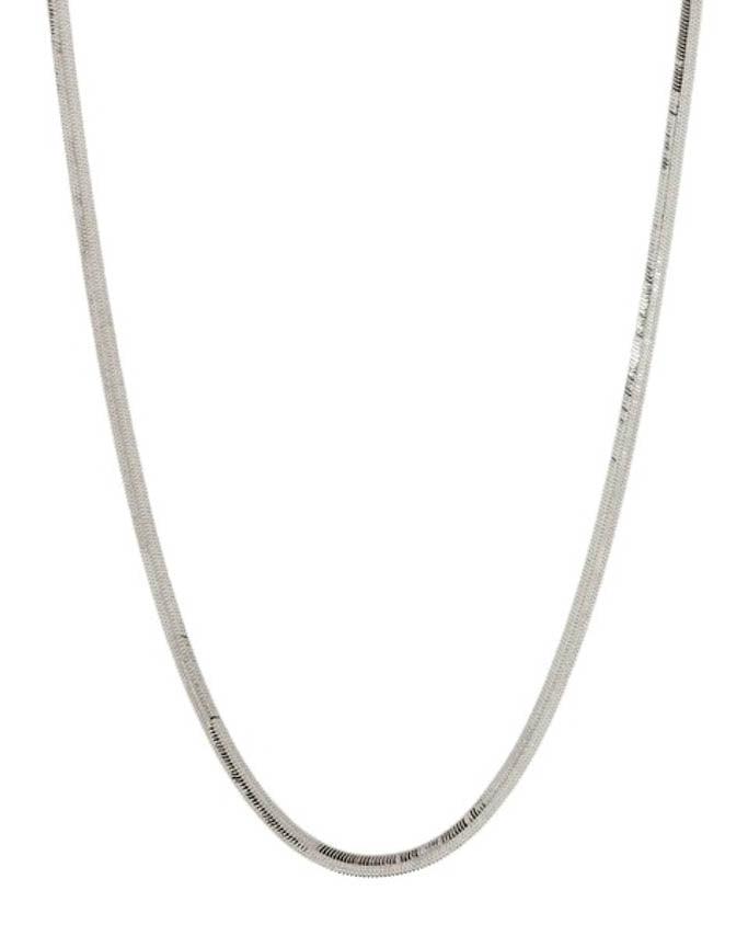The Classique Herringbone Chain - Silver - Flutter