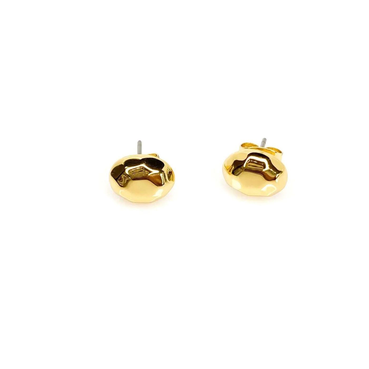Olivia Stud Earrings - 14k Gold Dipped - Flutter