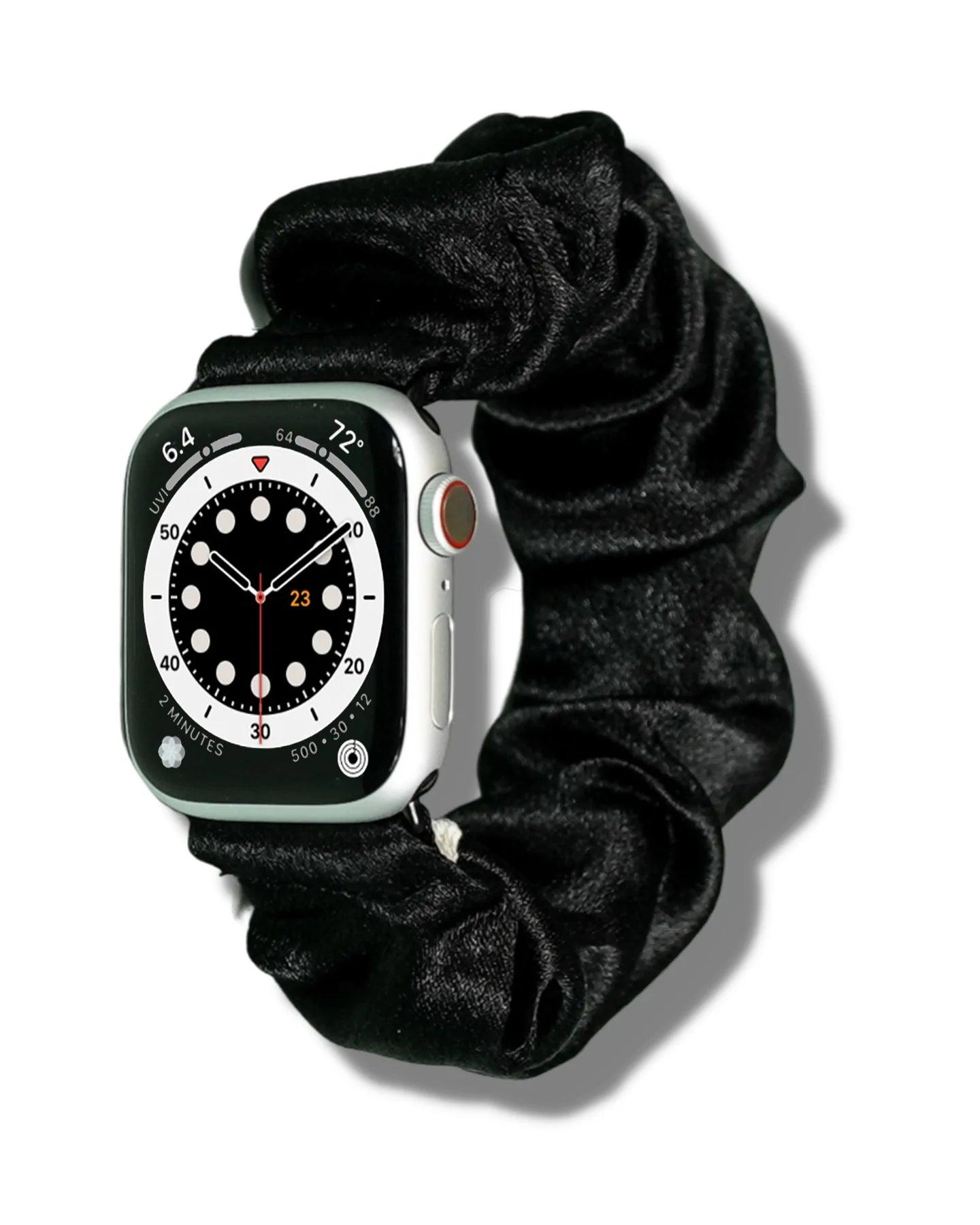 Zipper Pocket Watch Band - Satin Black - Flutter